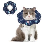 ComSaf Collier Conique Doux, Protecteur réglable pour éviter de lécher après Une Chirurgie, Collier élisabéthain Confortable et léger pour Chat et Chaton, empêche de lécher Les plaies, ne Bloque Pas