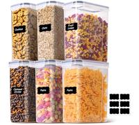 ComSaf Set 6 Boite Hermetique Alimentaire 2500ml, Boite Rangement Cuisine Pour Familles Et Personnes Qui Organisent La Cuisine, Maintient La Fraîcheur En Placard Et Réduit Le Désordre