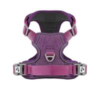 COMSLE Harnais Anti Traction pour Chien, Harnais Chiot Chien Réfléchissant Réglable avec Attache Devant, Arnet Moyen et Grand, Violet, S