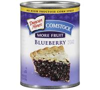 Comstock More Fruit Pie Filling & Topping, Blueberry, 21 Ounce (Pack of 4) by Comstock