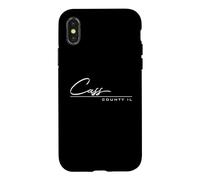 Comté de Cass Illinois (IL) Coque pour iPhone X/XS