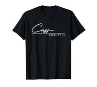 Comté de Cass Illinois (IL) T-Shirt Graphique avec Valeur