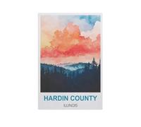 Comté de Hardin, Illinois,Puzzle pour Adultes 1000 Pièces en Bois Puzzles Jeu Cadeau Accueil Décoratif Mots Croisés(75x50cm)-GH38