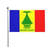 Comté D'Ontario, État De New York Bannière Couleurs Vives Drapeaux Avec Œillets Flag Pour Pelouse Jardin Vacances 90X150Cm