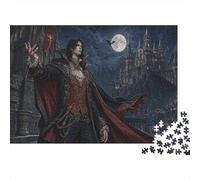 Comte Vampire Gothique Dracula Victorien Puzzle 1000 Pièces, Anti-Stress