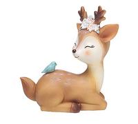 COMTERVI Figurine Faon, Ornements décoratifs, Figurine cerf Faon Miniature 3D Bambi, Figurines Animaux