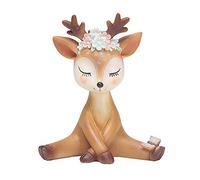 COMTERVI Figurine Faon, Ornements décoratifs, Figurine cerf Faon Miniature 3D Bambi, Figurines Animaux