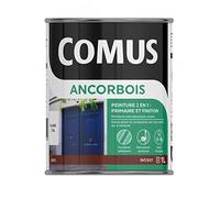 comus ANCORBOIS blanc 1L - Peinture de protection et de décoration microporeuse 2 en 1 (primaire et finition) bois