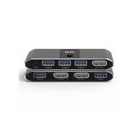 Comutador Kvm 8K Interruptor de Tela Ultra- CompatíVel com 2 Entradas e 1 SaíDa Controle Linha 4K120Hz Dp