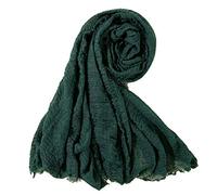 COMVIP 90 * 180cm Foulard Écharpe Coton Lin Uni Doux Turban Femme Musulman Mode #18