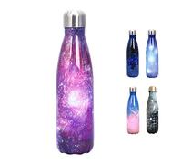 COMVIP Bouteille d'eau Isotherme Gourde Sport 500ml Galaxie C: Violet