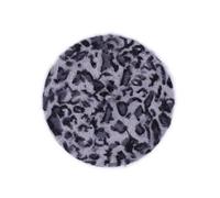 COMVIP Chapeau Imprimé Léopard Béret Automne Bonnet Poil de Lapin Gris
