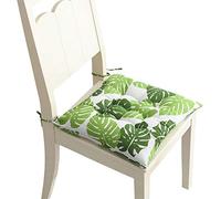 COMVIP Coussin de Chaise Imprimé Doux Classe Bureau Galette de Chaise 40x40cm Carré-Grande Feuille