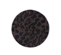 COMVIP Souple Chapeau Imprimé Léopard Béret Automne Bonnet Poil de Lapin Vogue Marron