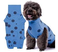 Comwish Combinaison de Convalescence pour Chiens, mâle/Femelle | Protection post-stérilisation/stérilisation unisexe, trous pipi unisexe, coton doux et respirant empêchant le léchage