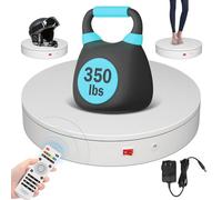 ComXim Plate-forme rotative de 32 cm, plateau tournant électrique motorisé d'une capacité de 40 à 136 kg, base rotative motorisée robuste, grand support rotatif motorisé, plateau tournant pour