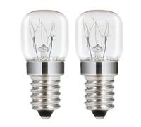 Comyan Lot de 2 Ampoules pour Lave-Vaisselle Micro-ondes T22 15W 230V E14 Dimmerable, Résistantes jusqu'à 250°C, Halogène Salé