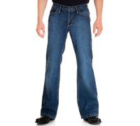 Comycom Pantalon évasé Bootcut Star Paradise - Pour homme - Bleu - Style rétro - Avec coupe bootcut, bleu, 34W x 36L