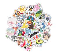 Comzantor 300 Pièces Stickers, Autocollant Scrapbooking, Gommettes Kawaii, Sticker Valise, Scrapbooking Enfant, Habillages et Autocollants Voyage, Imperméables, pour Ordinateur, Journaling, Skate etc