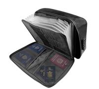 Comzantor Classeur Rangement Documents, Boite Ignifuge, Organisateur Document, Porte-Documents A4 Ignifuge, Valise de Classement, Trieur Document A4, Sac à Documents Ignifuge, pour Documents de Valeur