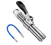 Comzantor Embout Pompe a Graisse Manuelle, Coupleur Pistolet à Graisse pour Tous Types, Embout Graissage Original G Coupler, Pompe à Graisse Pistolet, Embout pour Graisseur avec Tuyau de 30cm