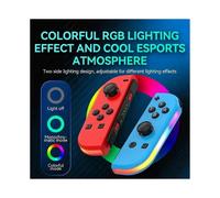 con 2PCS Joypad Controller (L/R) for Switch, Wireless Joypad Replacement for Switch Controller Dual Vibration/RGB Light-E