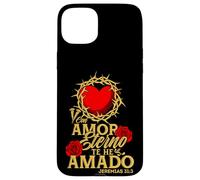 Con Amor eterno Te he Amado, versículo Jeremías 31:3 Coque pour iPhone 15 Plus