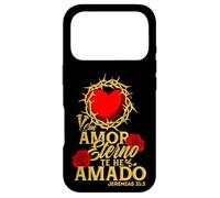 Con Amor eterno Te he Amado, versículo Jeremías 31:3 Coque pour iPhone 17 Pro
