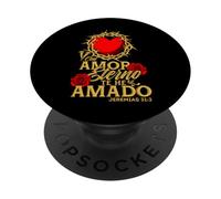 Con Amor eterno Te he Amado, versículo Jeremías 31:3 PopSockets PopGrip Adhésif