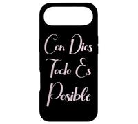 Con Dios Todo ES Posible Bible chrétienne Mujer Amor Espagnol Coque pour iPhone Air