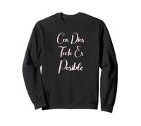 Con Dios Todo ES Posible Bible chrétienne Mujer Amor Espagnol Sweatshirt