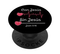 Con Jesús todo, Sin Jesús nada PopSockets PopGrip Adhésif