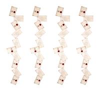 Conquest Journals Harry Potter Lot de 40 cartes de lettres flottantes Poudlard et ficelle en nylon transparent à suspendre, décoration d'intérieur, sous licence officielle (40 pièces, 4 cordes de 10