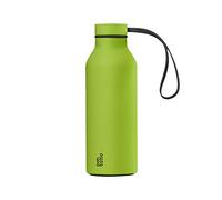 con-tatto Bouteille isotherme avec 3 parois en acier et cuivre - Boissons froides pendant 25 heures et chaudes pendant 15 heures - Bandeau et bouchon Sport Lid inclus ! (Black Mojito)