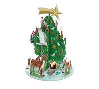 con-trade Calendrier de l'Avent XXL - Roger la Borde - Pop Up - Forêt - Animaux - Pyramide - 36 cm