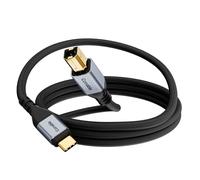 Conable Câble USB B vers USB C de 3 m, cordon d'imprimante USB C tressé, câble MIDI USB C pour MacBook Pro/Air HP, compatible avec Yamaha Piano, contrôleur DJ, DAC, clavier, imprimante, scanner