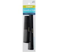 Conair Peigne de poche et barbier en caoutchouc dur Pack of 3