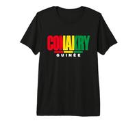 Conakry Drapeau Guinée Couleurs Fierté Guinée T-Shirt Haut de Gamme