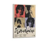 Conan Gray Superache Impression sur toile imprimée limitée signée - Couverture de l'album - Affiche de couverture de musique - Pop Hip Hop Rap - Décoration murale pour fille et garçon - 30 x 45 cm