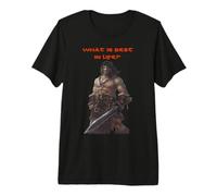 Conan Qu'est-ce Qui est Le Meilleur dans la Vie ? T-Shirt Haut de Gamme