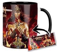 Conan The Barbarian Arnold Schwarzenegger A Tasse Ceramique Intérieure et Poignée Noire Mug