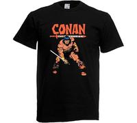 Conan The Barbarian Movie TV Show Tee Round Neck Unisex Tops Men's 100% Cotton Short-Sleeve T-Shirts XXL