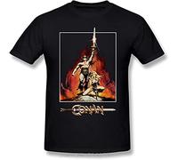 Conan The Barbarian T Shirt Conan The Barbarian T-Shirt Fashion Cotton Tee Shirt Awesome Men Short-Sleeve Tshirt Streetwear L