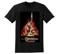 Conan The Barbarian T-Shirt Graphic Printed Tee Shirt Mens Black Shirt L