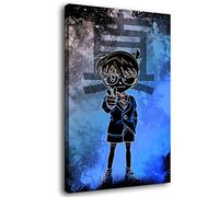 Conan Young Detective Poster d'art sur toile avec inscription « Conan Young Detective »