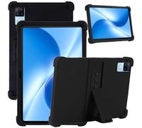 CONAPIKA Coque pour DOOGEE U12 12 Pouces, Souple Silicone Souple Souple Béquille PC Béquille Réglable Coins Renforcés Antichoc Anti-chute Anti-rayures Housse de Protection Noir