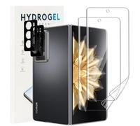 CONAPIKA Lot de 2 films protecteurs d'écran externes élastiques pour Honor Magic V2 + 2 films protecteurs d'objectif d'appareil photo, film hydrogel en TPU souple transparent HD, anti-rayures