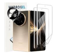 CONAPIKA Lot de 2 films protecteurs d'écran externes élastiques pour Honor Magic V5 + 2 films protecteurs d'objectif d'appareil photo, film hydrogel en TPU souple transparent HD, anti-rayures