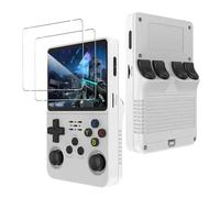 CONAPIKA Lot de 2 protections en verre trempé pour console de jeu portable R36S/RG36 PRO/R35S/RGB20S 3,5", HD transparent, dureté 9H, anti-rayures, incassable, sans bulles, sensibilité tactile