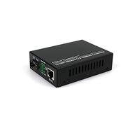 CONBIC® Convertisseur de média Ethernet LWL 10/100/1000M, fibre vers Ethernet RJ45, monomode et multimode, interface SFP